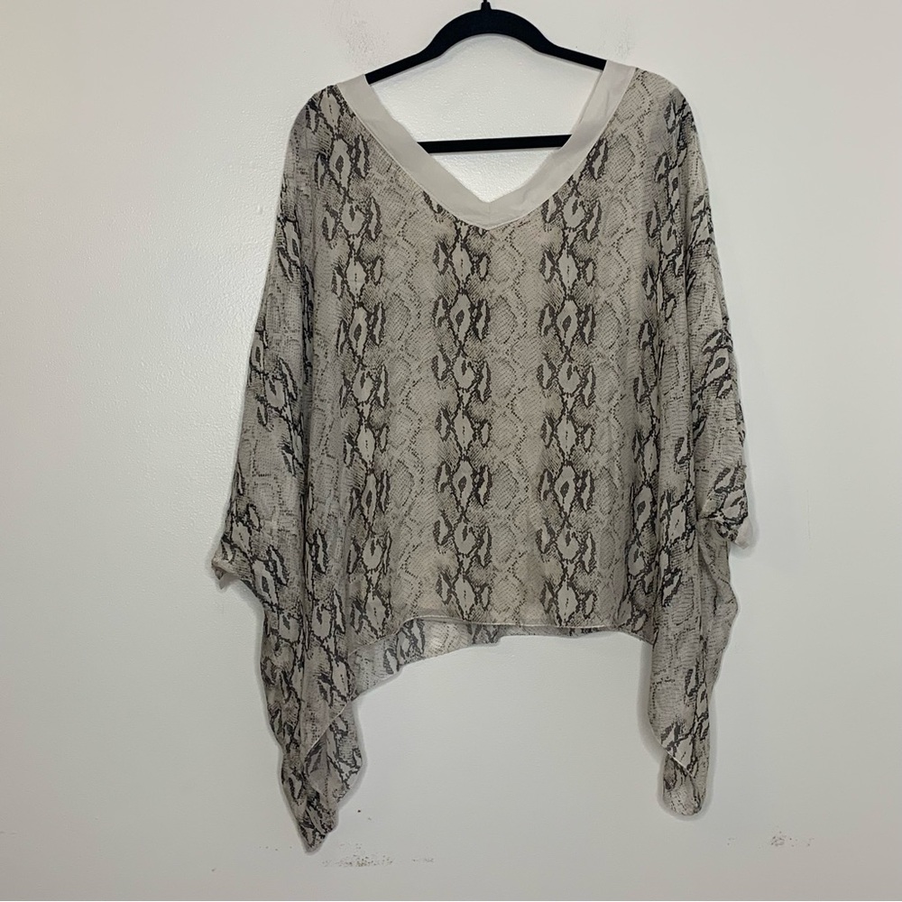 Nwt Sofia Python Print Silk Tunic Made In Italy - image 7